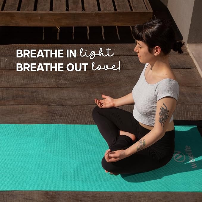WiseLife Classic Eco-TPE 10 MM Yoga Mat with Yoga Strap for Men & Women - Image 6